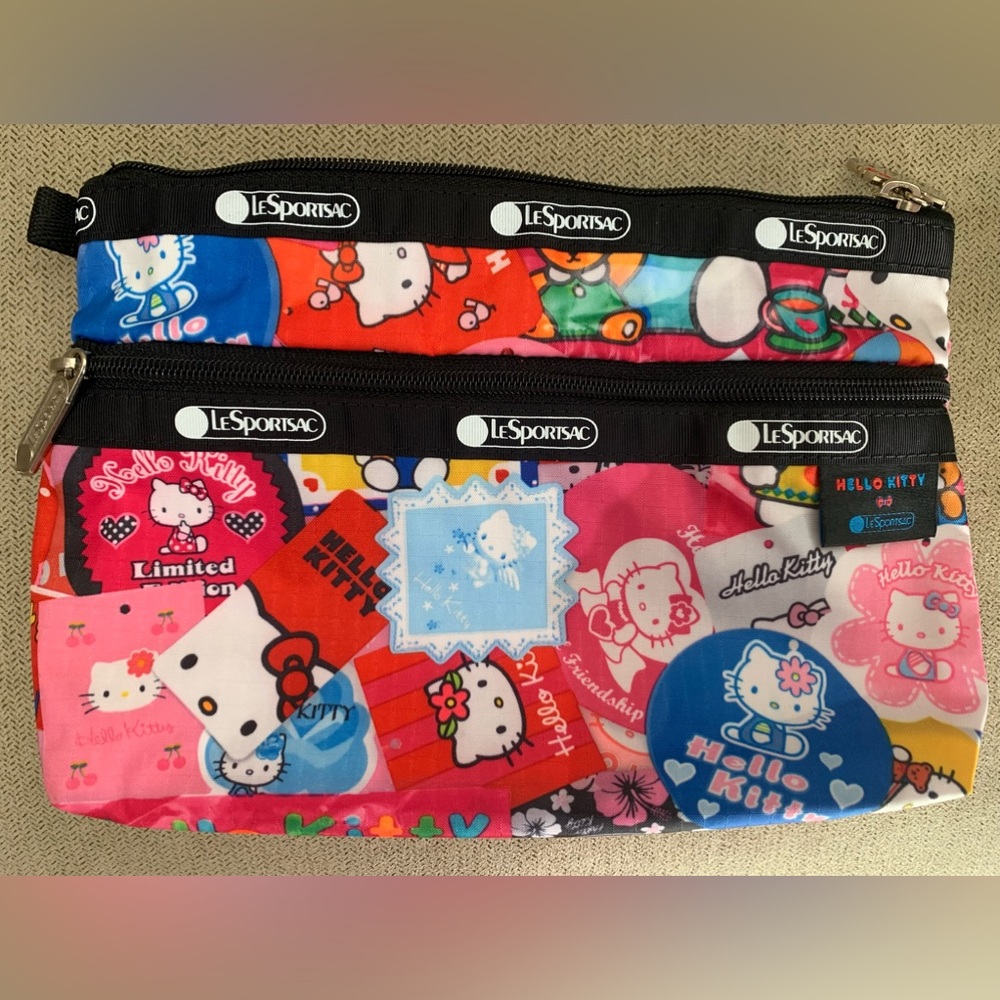LE SPORTSAC x HELLO KITTY Limited Edition. 45th Anniversary Daniella Pouch.